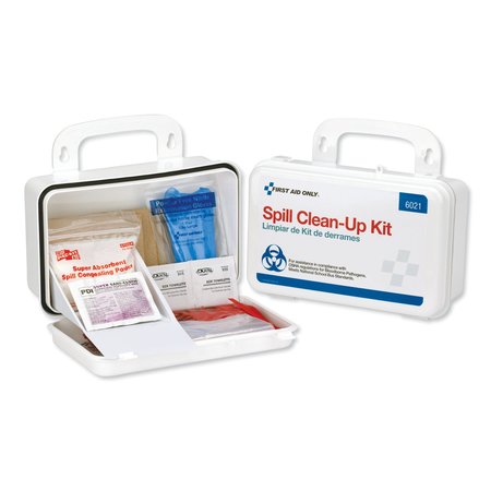 FIRST AID ONLY BBP Spill Cleanup Kit, 7 1/2 x 4 1/2 x 2 3/4, White 6021